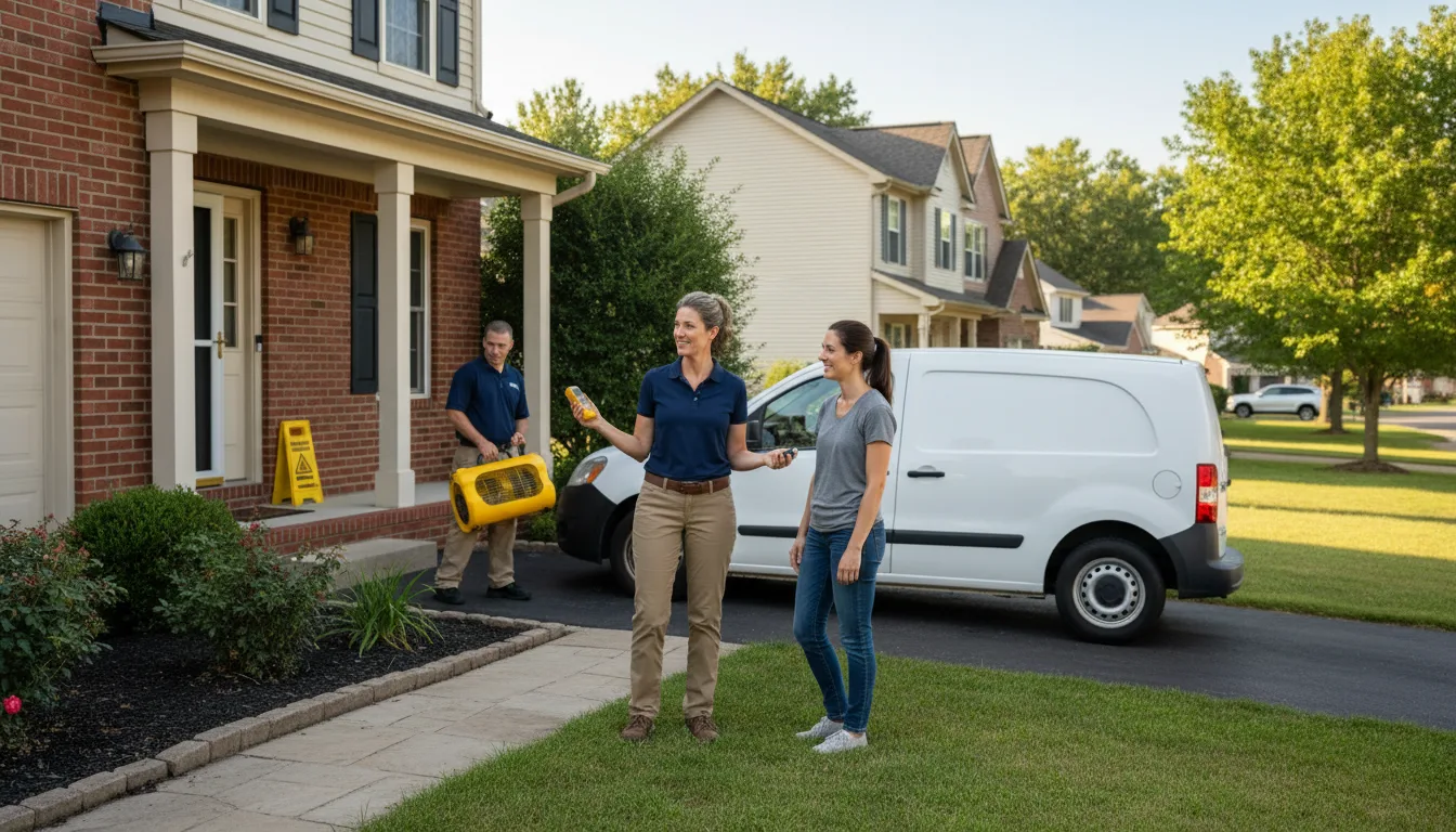 Residential water damage restoration in Doyle, TN